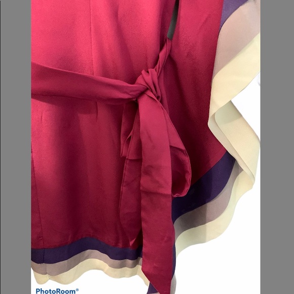 C. LUCE ASYMMETRICAL ONE SHOULDER DRESS WITH BELT - Picture 8 of 8